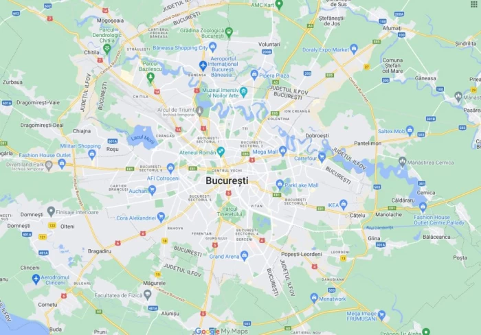 Hartă București