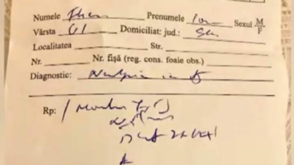 Scrisul de mână al medicilor omoară mii de oameni anual. Mai multe țări cer măsuri