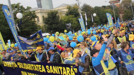 Peste 5.000 de sindicaliști din Sănătate protestează în Capitală. Care este principala revendicare | UPDATE