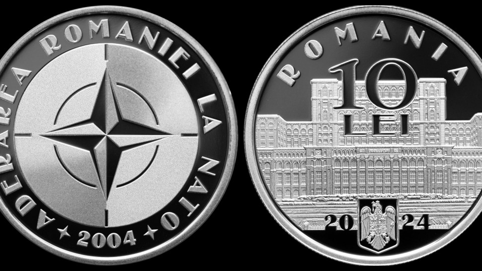 BNR a lansat luni 29 aprilie o nouă monedă de 10 lei Eveniment special organizat de Banca Națională a României FOTO