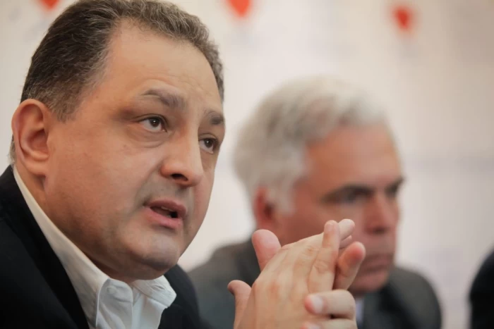 Marian Vanghelie si Adrian Severin participa la conferinta Partidului Dreptatii Sociale, duminica, 8 mai 2016.