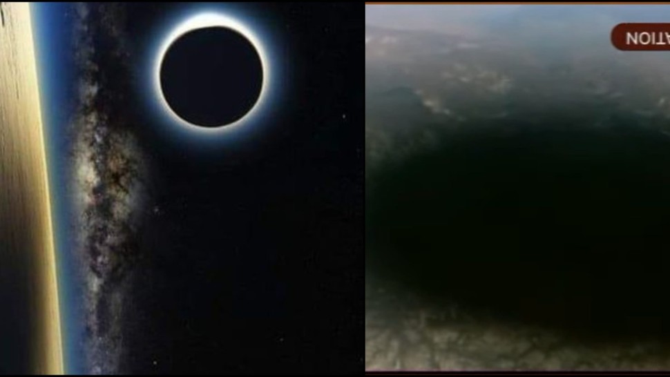 Cum s-a văzut de fapt eclipsa totală de Soare din spațiu. Umbra Lunii proiectată pe Pământ | VIDEO