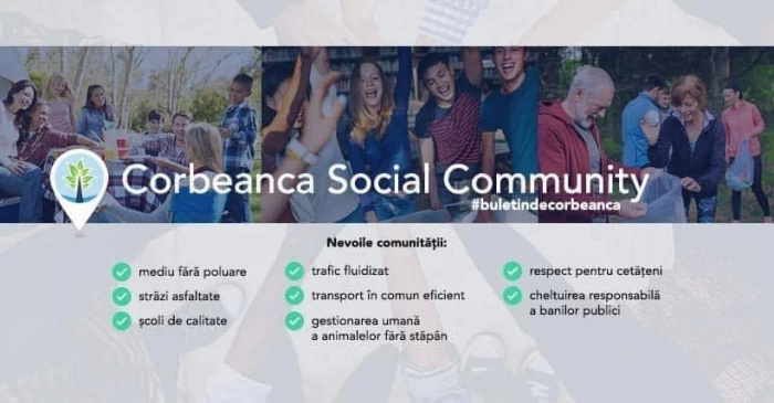 Grupul Corbeanca Social Community, creat inițial de Liviu Duma