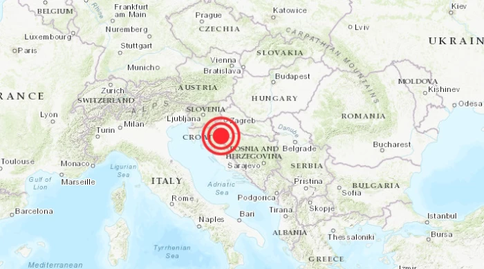 Cutremur în Balcani