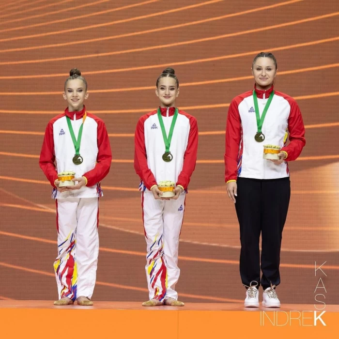 România, campioană europeană la gimnastică ritmică! Junioara Amalia Lică a mai câștigat trei medalii de aur după titlul pe echipe