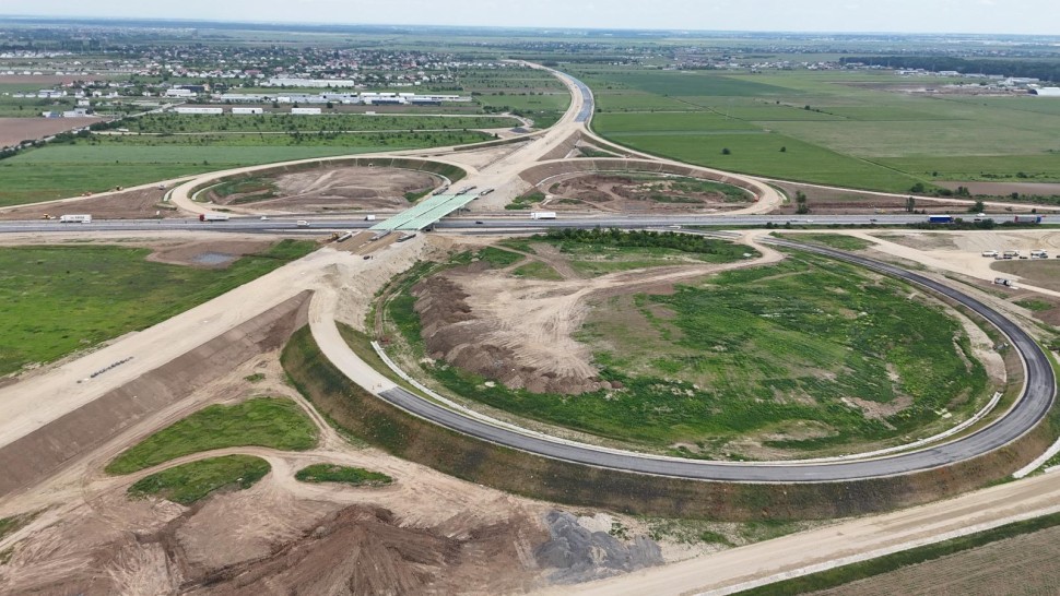 Avans important al lucrărilor pe A0 București Sud. AKTOR se apropie de 70 execuție pe Lot 3 | VIDEO ȘI FOTO