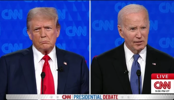 Joe Biden versus Donald Trump, prima dezbatere de la alegerile prezidențiale din SUA. Democratul a fost răgușit și l-a înjurat pe Trump: 