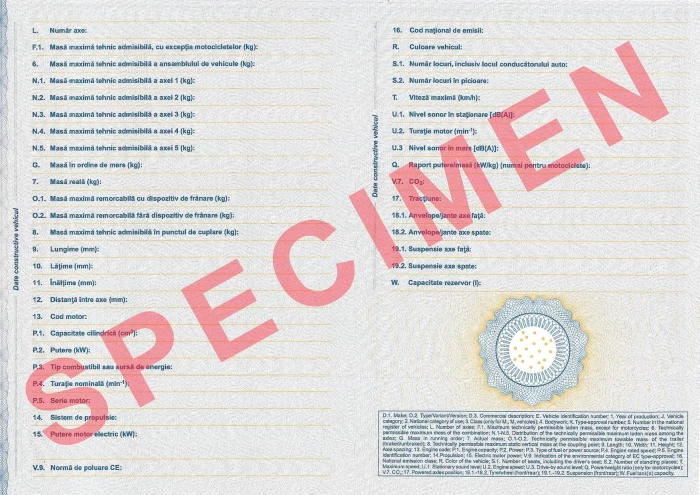 Cartea de Identitate a Vehiculului (CIV).