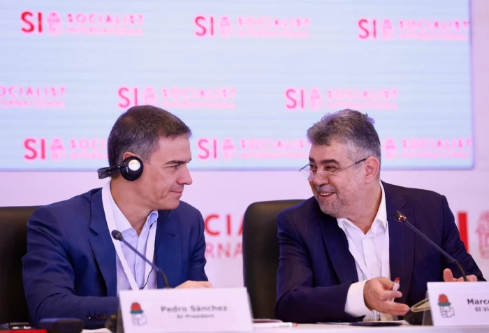 Marcel Ciolacu și Pedro Sanchez