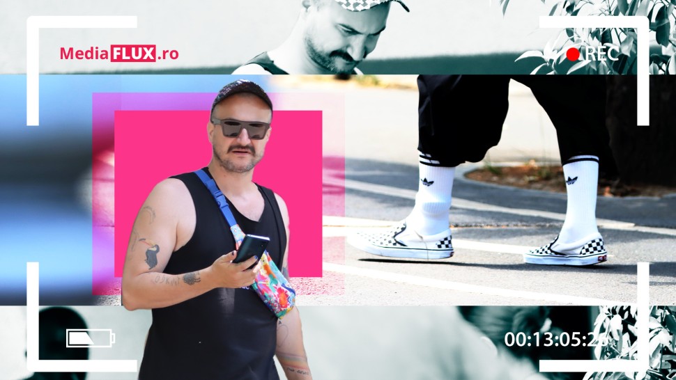 EXCLUSIV PAPARAZZI. Băiatul rău Alex Dobrescu despărțit cu scandal de Cristina Cioran nu pare deranjat de zgarda de la picior ascunsă | FOTO și VIDEO