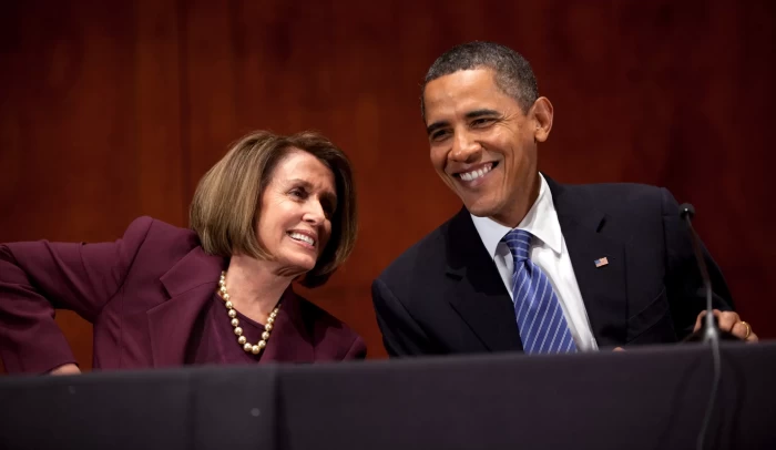 Barack Obama și Nancy Pelosi