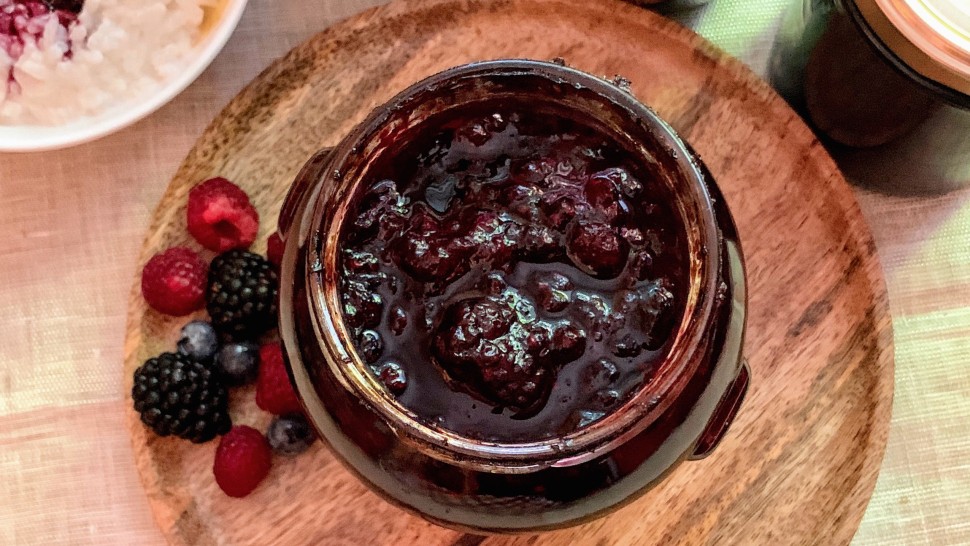 Rețetă gem de fructe de pădure. Afine zmeură și mure