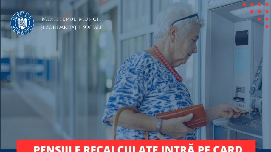Pensiile recalculate sunt virate azi în conturile seniorilor Simona Bucura Oprescu ministrul Muncii a confirmat 825 au crescut la recalculare