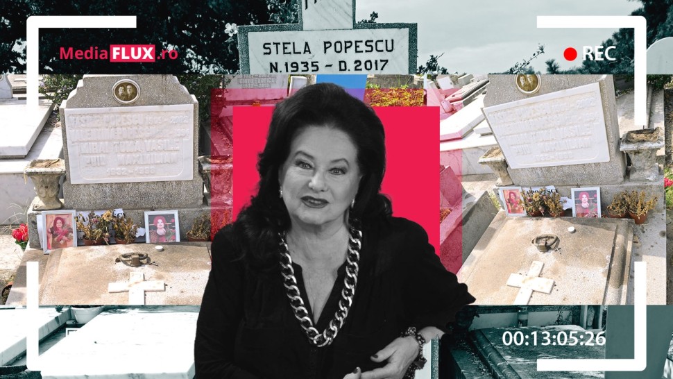EXCLUSIV Marea Stela Popescu uitată complet de familie chiar dacă le-a lăsat o avere Mormântul actriței în paragină și distrus complet FOTO