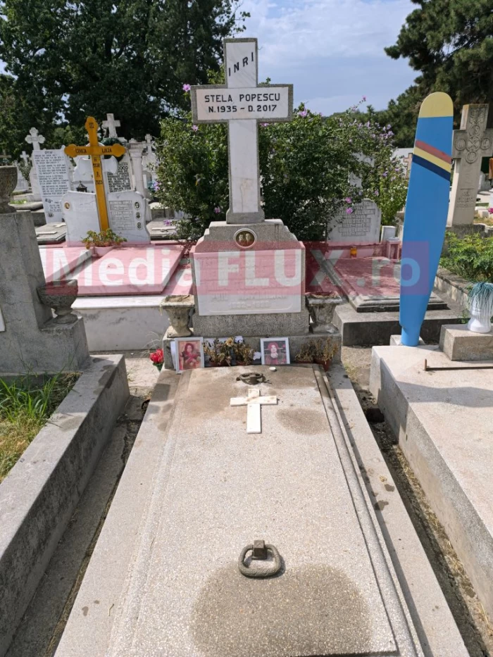 Mormânt Stela Popescu lăsat în paragină