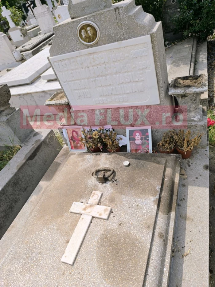 Mormânt Stela Popescu lăsat în paragină