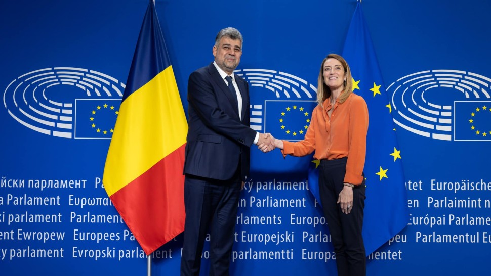 Premierul Marcel Ciolacu două obiective comune discutate cu șefa Parlamentului European