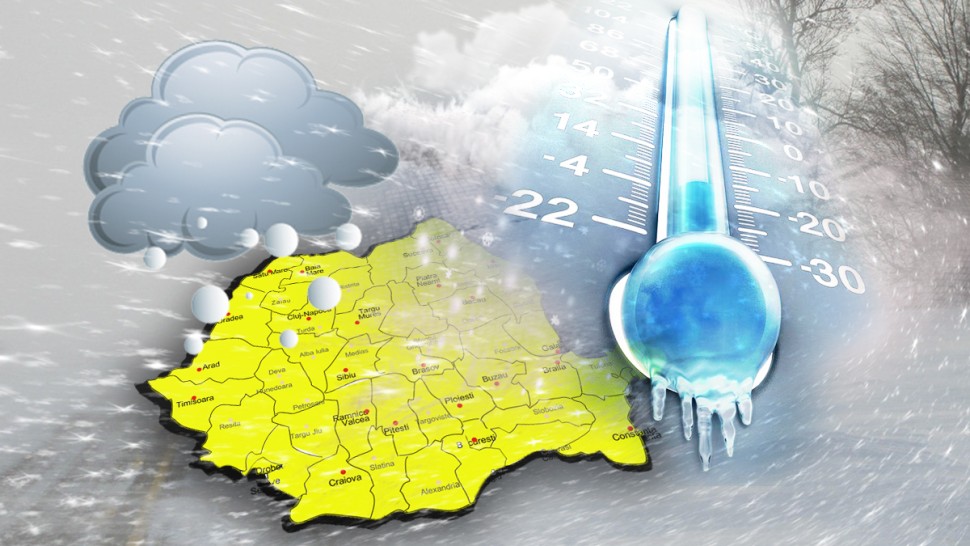Alertă ANM până marți Ninsorile vântul și ploile însemnate cantitativ cuprind țara