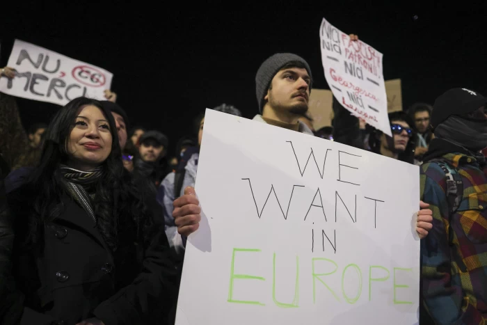 Protest anti Georgescu