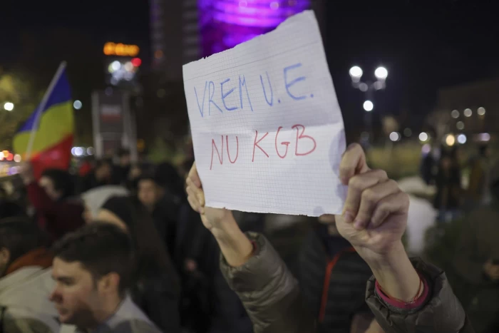 Protest anti Georgescu