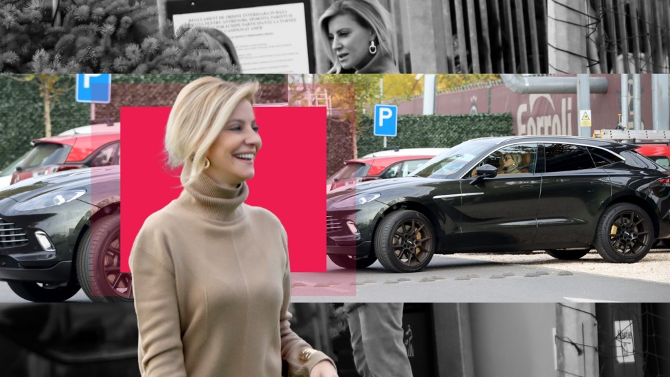 EXCLUSIV PAPARAZZI Diana Șucu este peste tot acasă într-o mașină nouă de 200.000 euro. De ziua ei patronul Rapidului nu s-a uitat la bani | GALERIE FOTO
