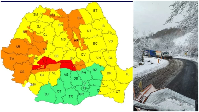Ședință de urgență după codul roșu de viscol. Avertismentul șefei ANM: Vitezele vântului la rafală vor fi de peste 120 km/h