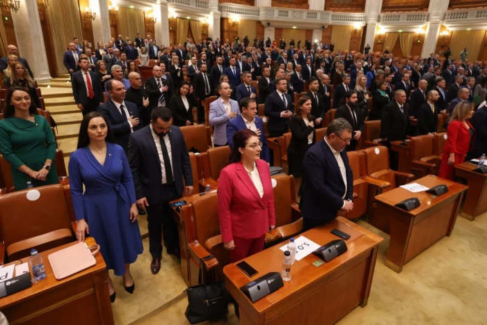 Prima ședință a Camerei Deputaților în noua componență după alegerile parlamentare, la Palatul Parlamentului din București, 20 decembrie 2024.