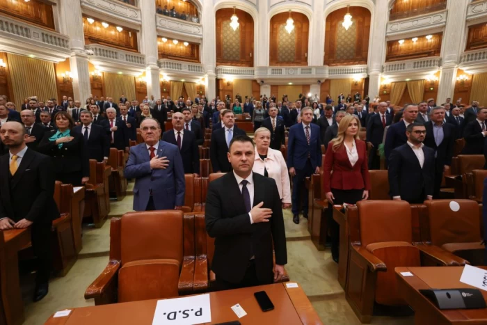 Prima ședință a Camerei Deputaților în noua componență după alegerile parlamentare, la Palatul Parlamentului din București, 20 decembrie 2024.