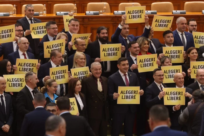 Prima ședință a Camerei Deputaților în noua componență după alegerile parlamentare, la Palatul Parlamentului din București, 20 decembrie 2024.