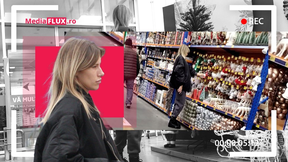 EXCLUSIV PAPARAZZI Gabriela Prisăcăriu pregătiri pentru Sărbătorile de iarnă Soția lui Dani Oțil la aruncat cu privirea după brazi și ornamente FOTO și VIDEO