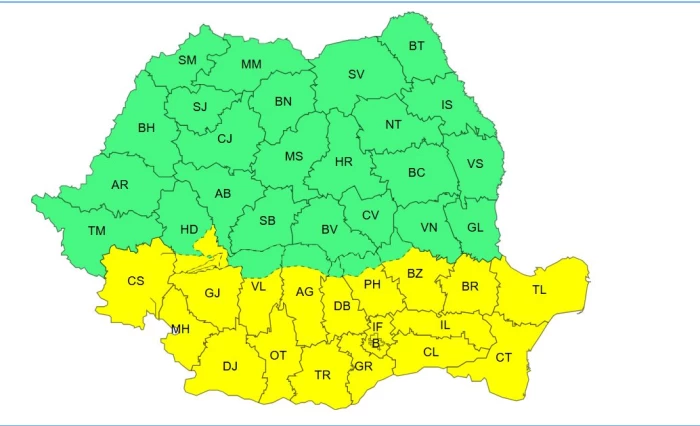 Alertă meteoFoto: ANM