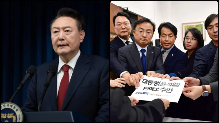 Președintele sud-coreean Yoon Suk Yeol, pus sub acuzare pentru impunerea legii marțiale.