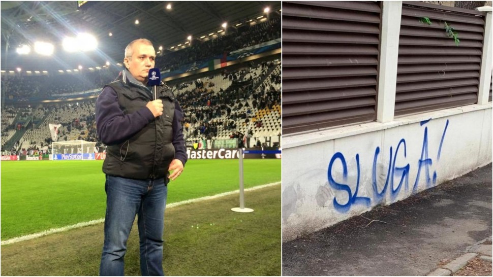 Comentatorul sportiv Emil Grădinescu plângere la poliție după ce gardul casei a fost vandalizat de suporteri