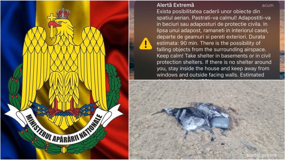 Un nou atac cu drone la granița României. Două aeronave F-16 au fost ridicate de la sol. UPDATE Anunțul ISU