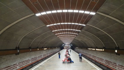 Cea mai frumoasă stație de metrou din București. Lucrările la nava spațială au durat 4 ani