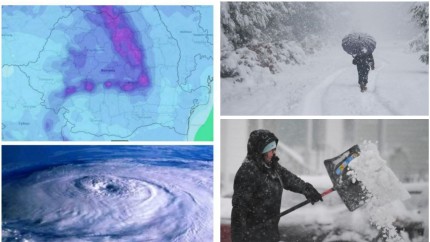 Vortex polar în România. Ninsori abundente și intensificări ale vântului în mai multe zone din țară