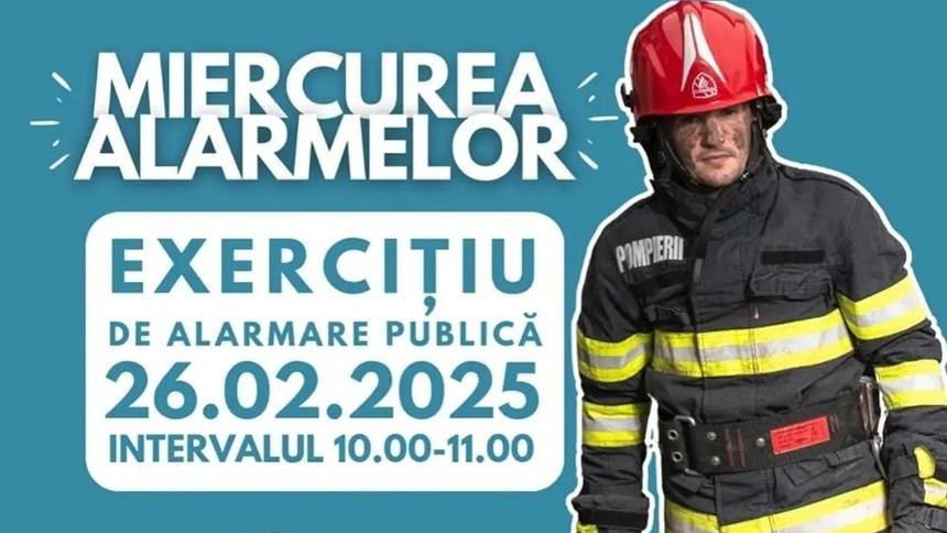 Sună alarmele în toată România Exercițiu de alarmare în toată țara miercuri în intervalul 10.00 - 11.00. Care este scopul