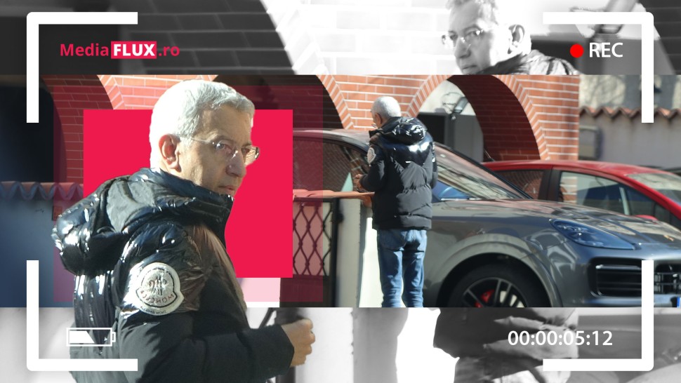EXCLUSIV PAPARAZZI Dan Diaconescu înroșește telefoanele în stradă fix lângă casă Frică de soție sau de microfoane FOTO  VIDEO