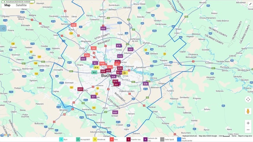 Garda de Mediu controale la Primăria Capitalei după poluarea ridicată a aerului din București. Ce se verifică