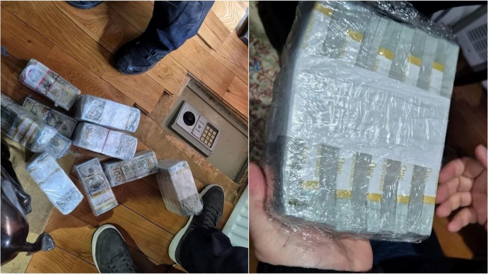 Procurorii au găsit miercuri mari sume de bani arme și muniție la apropiații lui Georgescu. Sute de mii de dolari în seiful din podea al lui Potra FOTO