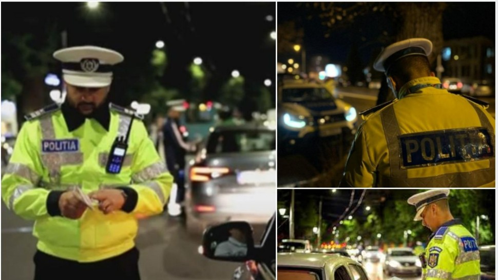 Razie spectaculoasă în București. Polițiștii au dat zeci de amenzi șoferilor