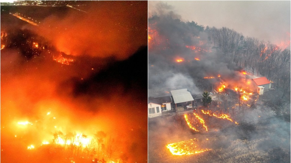 Incendiile de vegetație din Coreea de Sud au provocat moartea a cel puțin 24 de persoane. Un elicopter de pompieri s-a prăbușit