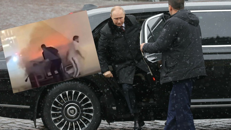O limuzină folosită de Putin a explodat Panică la Moscova lângă sediul FSB UPDATE Primele ipoteze VIDEO