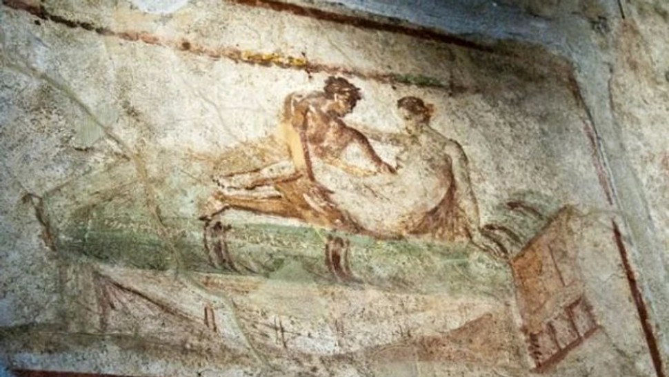 Povestea frescelor din bordeluri descoperite la Pompei. Cum se practica prostituţia în acea vreme