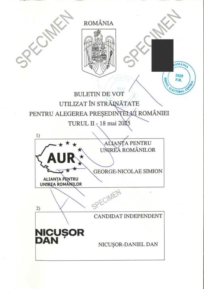 buletin de vot