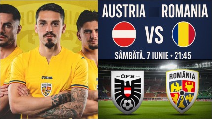 Austria - România scor final 2 - 1. Meci greu în preliminariile Cupei Mondiale. Suporterii naționalei au făcut spectacol la Viena LIVE SCOR