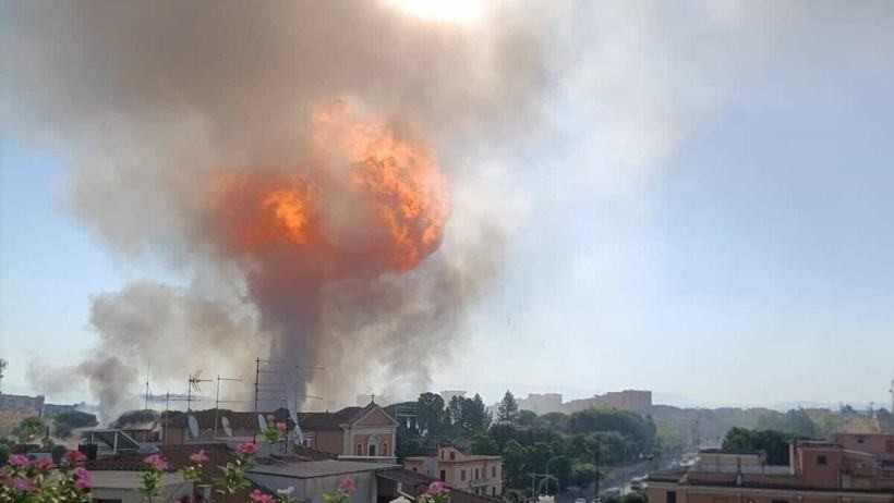 Explozie la o benzinărie din Roma Cel puțin 9 persoane au fost rănite. Bubuitura s-a auzit în toată capitala Italiei VIDEO