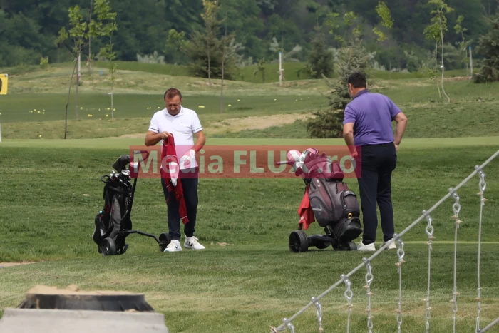 Dorin Mateiu și Dinu Pescariu, prieteni la cataramă la golf! Numitorul comun rămâne Halep