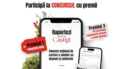 Lets Do It Romania lansează primul Concurs Național de raportare a Deșeurilor și Ambroziei 15 premii în valoare de peste 1000 de euro