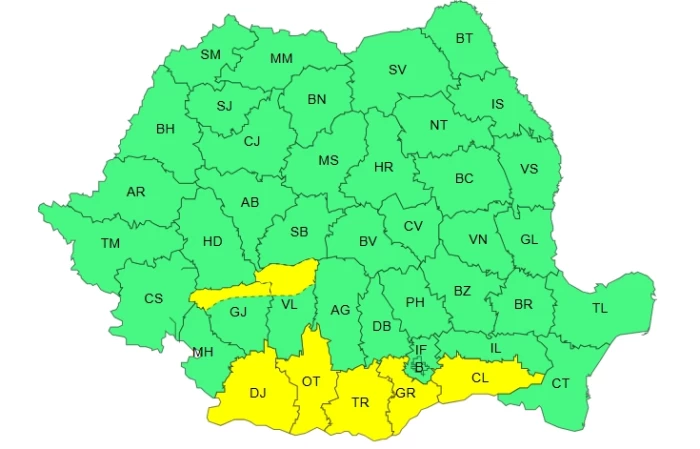 Alertă meteo ANM cod portocaliu și galben de caniculă! Nu scăpăm nici de instabilitate atmosferică | HARTĂ